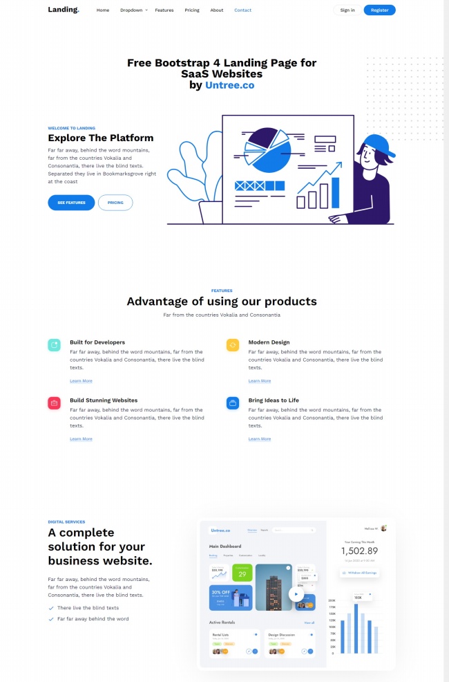 登录页设计公司HTML5网站模板